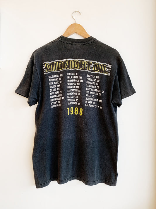 Vintage Midnight Oil / Diesel And Dust To Big Mountain Original 1988 US Tour Tee