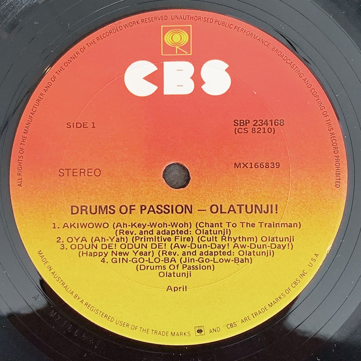 Olatunji! / Drums Of Passion LP
