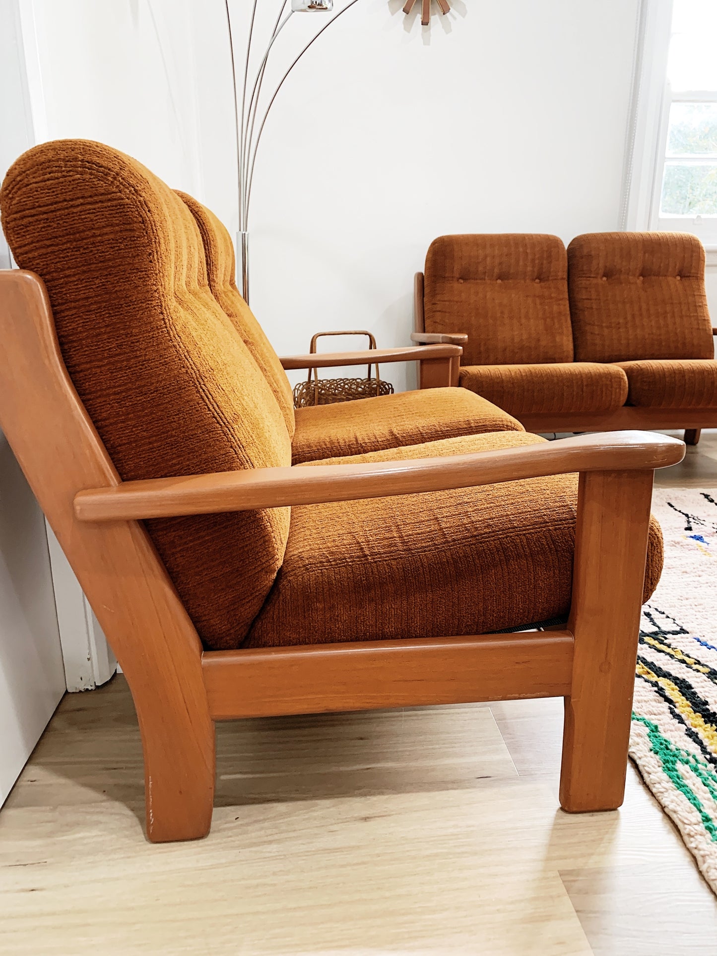 Parker Furniture Autumn Rust Terry Sofa Set
