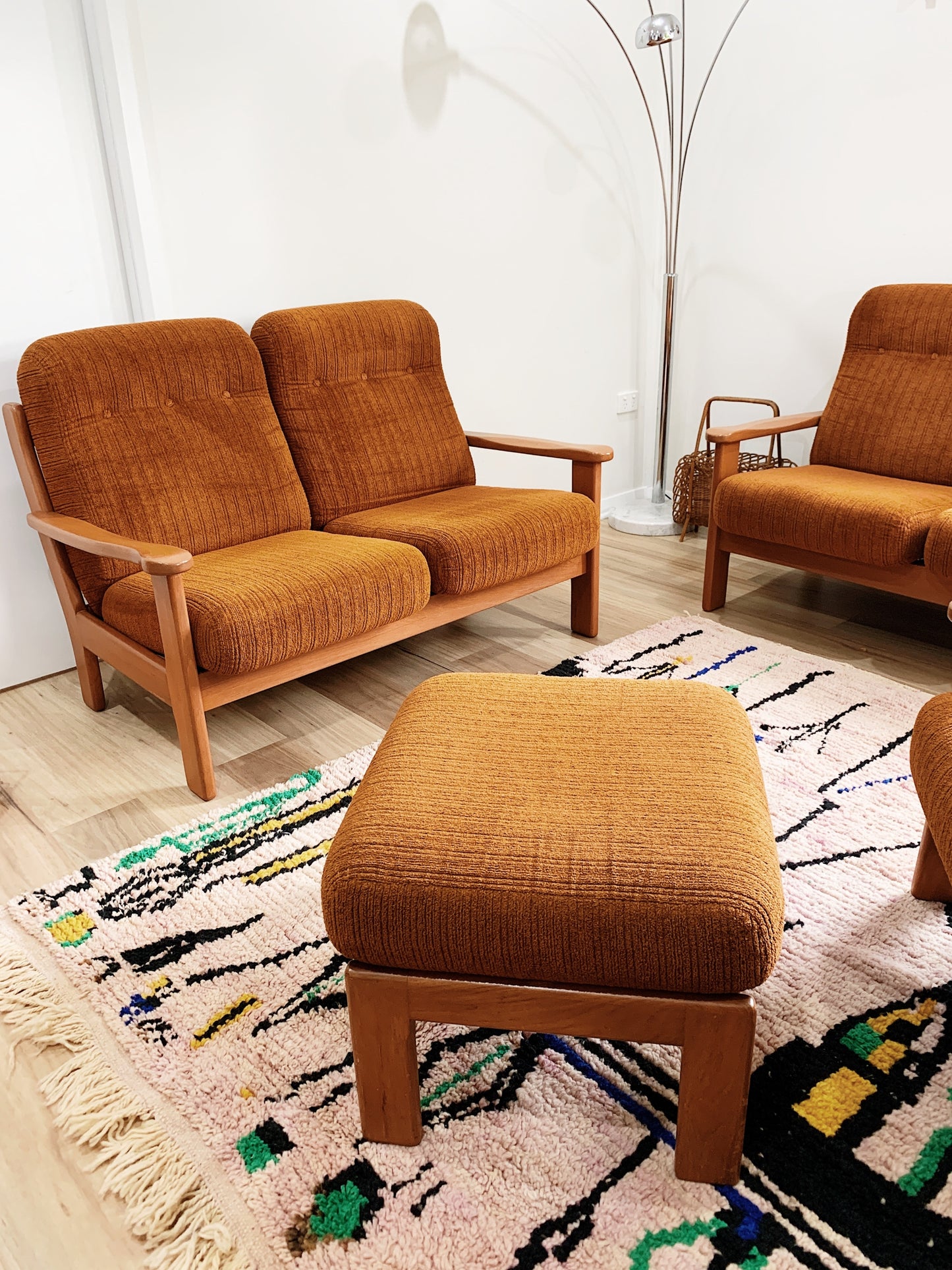 Parker Furniture Autumn Rust Terry Sofa Set