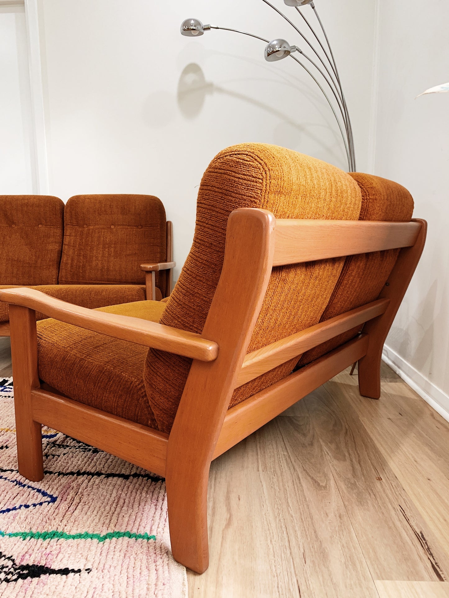 Parker Furniture Autumn Rust Terry Sofa Set