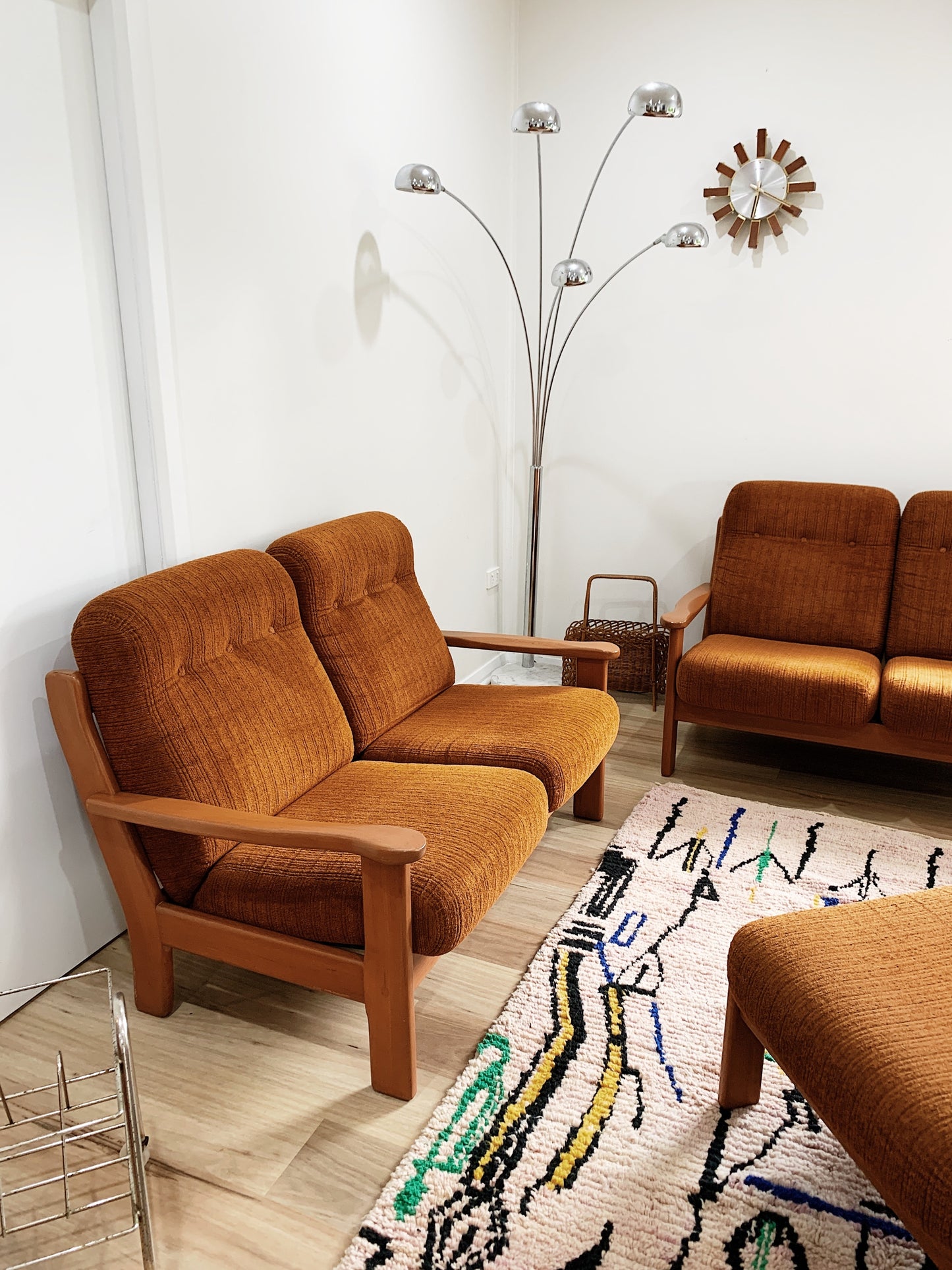 Parker Furniture Autumn Rust Terry Sofa Set