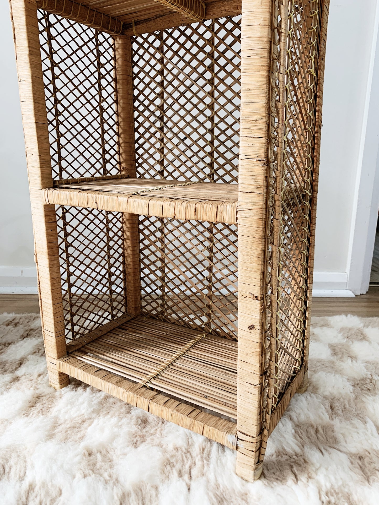 Peacock Cane Bookshelf