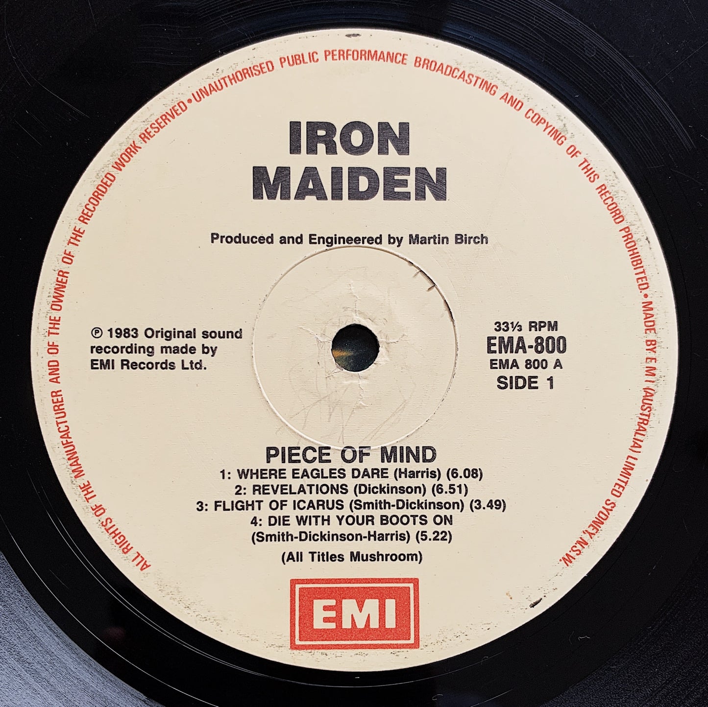 Iron Maiden / Piece Of Mind LP