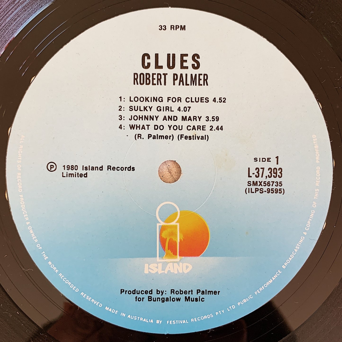 Robert Palmer / Clues LP