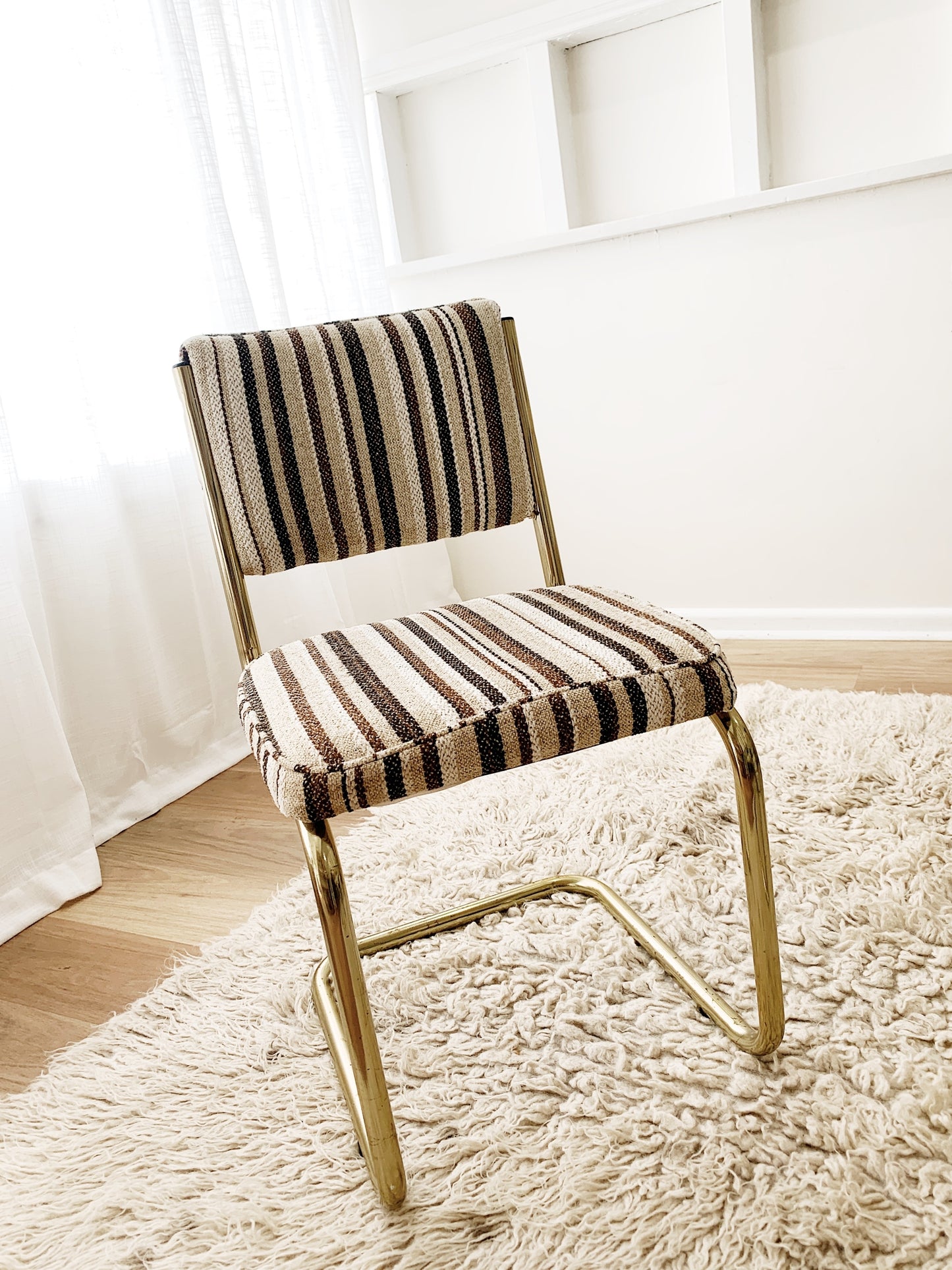 80s Vintage Boronia Striped Knit Cesca Chairs (each)