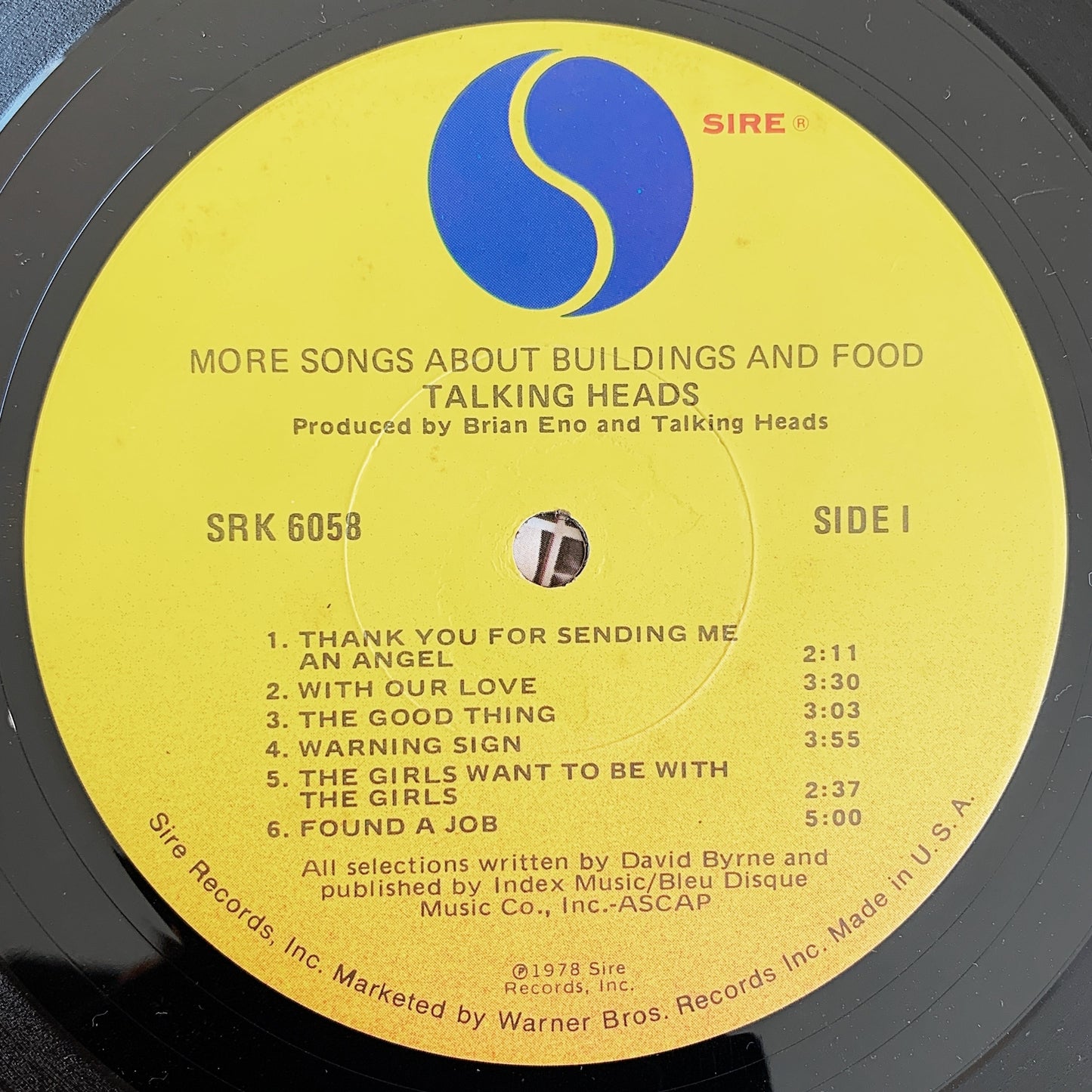 Talking Heads / More Songs About Buildings And Food LP