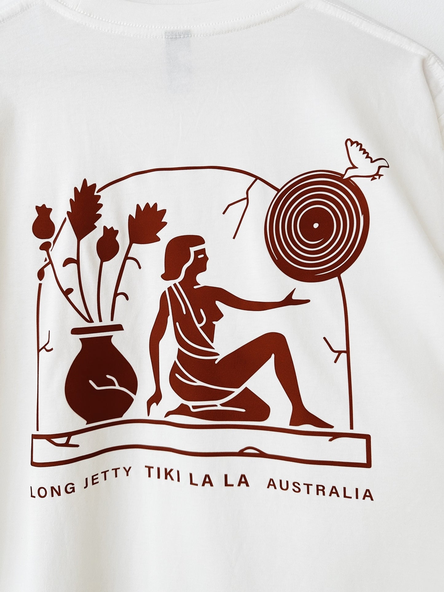 Tiki La La Tourist Tee / Cream & Choc