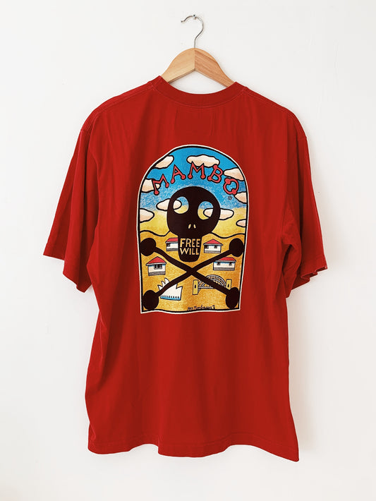 Vintage Reg Mombassa for Mambo "Free Will" '02 T-Shirt / Red