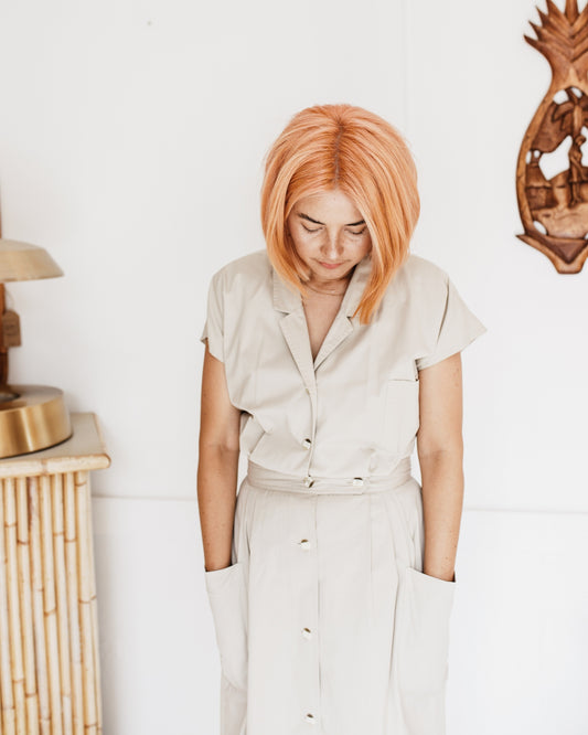 Vintage 70s Ego Safari Dress