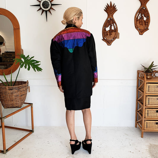80s Vintage Jill Fitzsimon Powersuit Jacket & Skirt