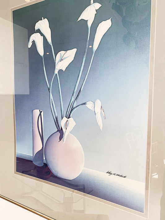 Vintage Anthony M. Bottanelli Lily Litho Print