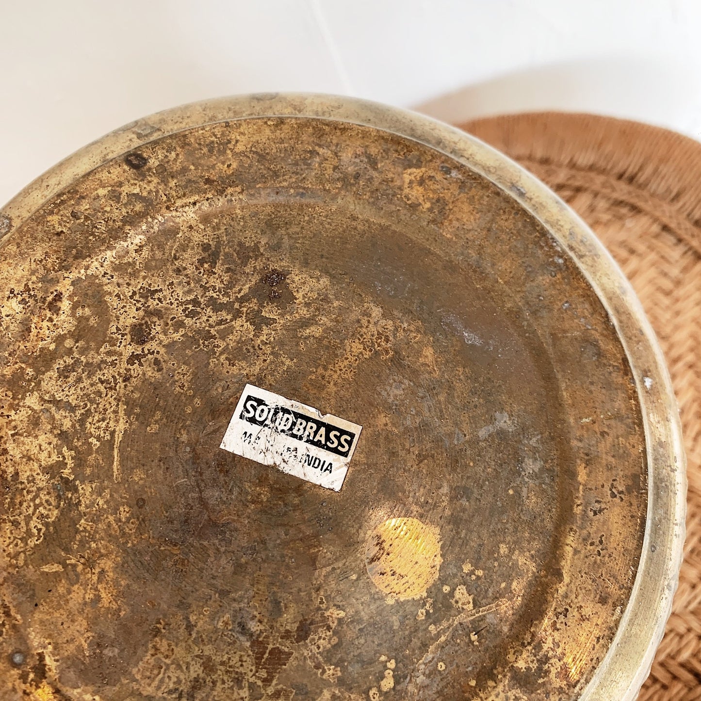 Vintage Brass Pot / Small