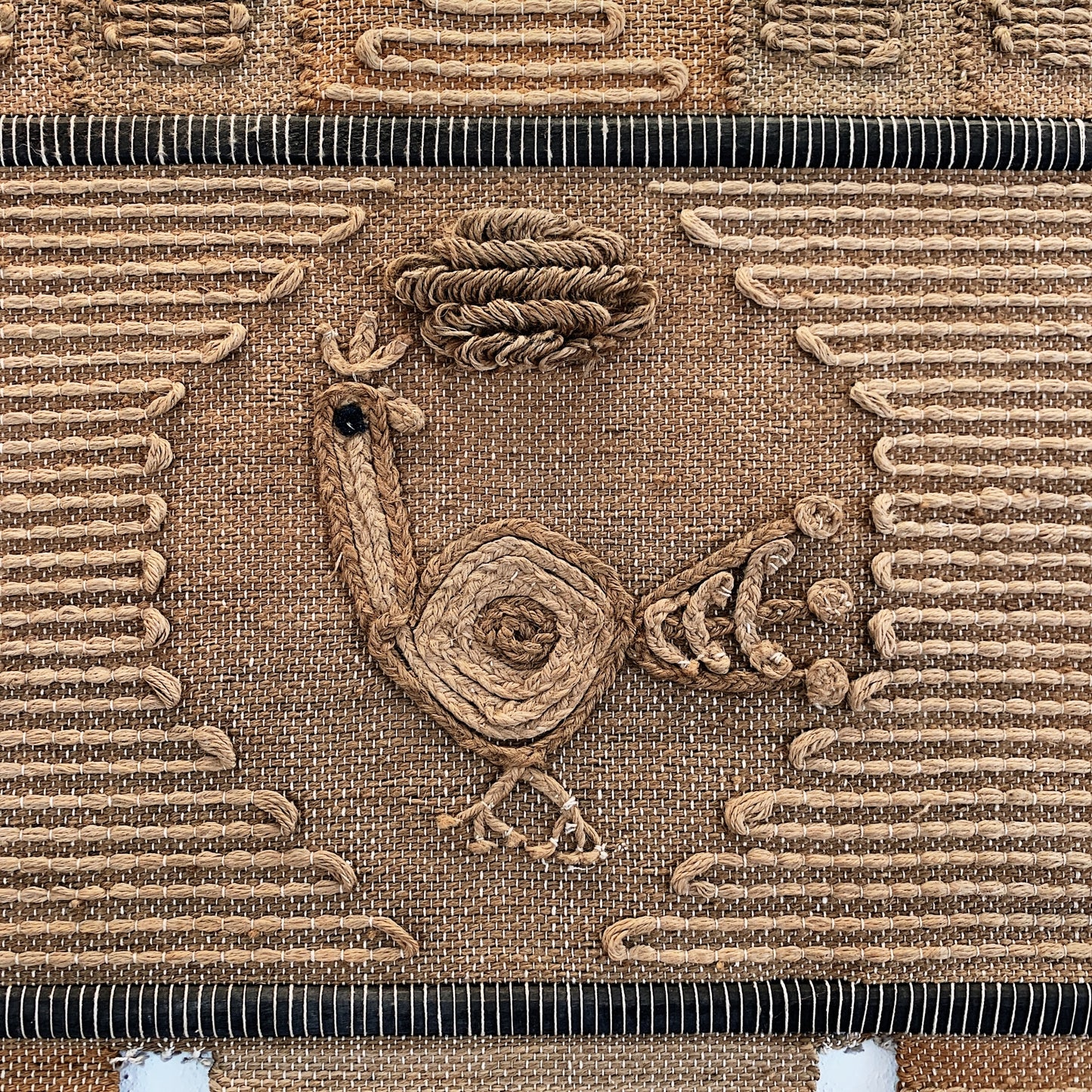 Vintage Chicken Licken Jute Wall Hanging