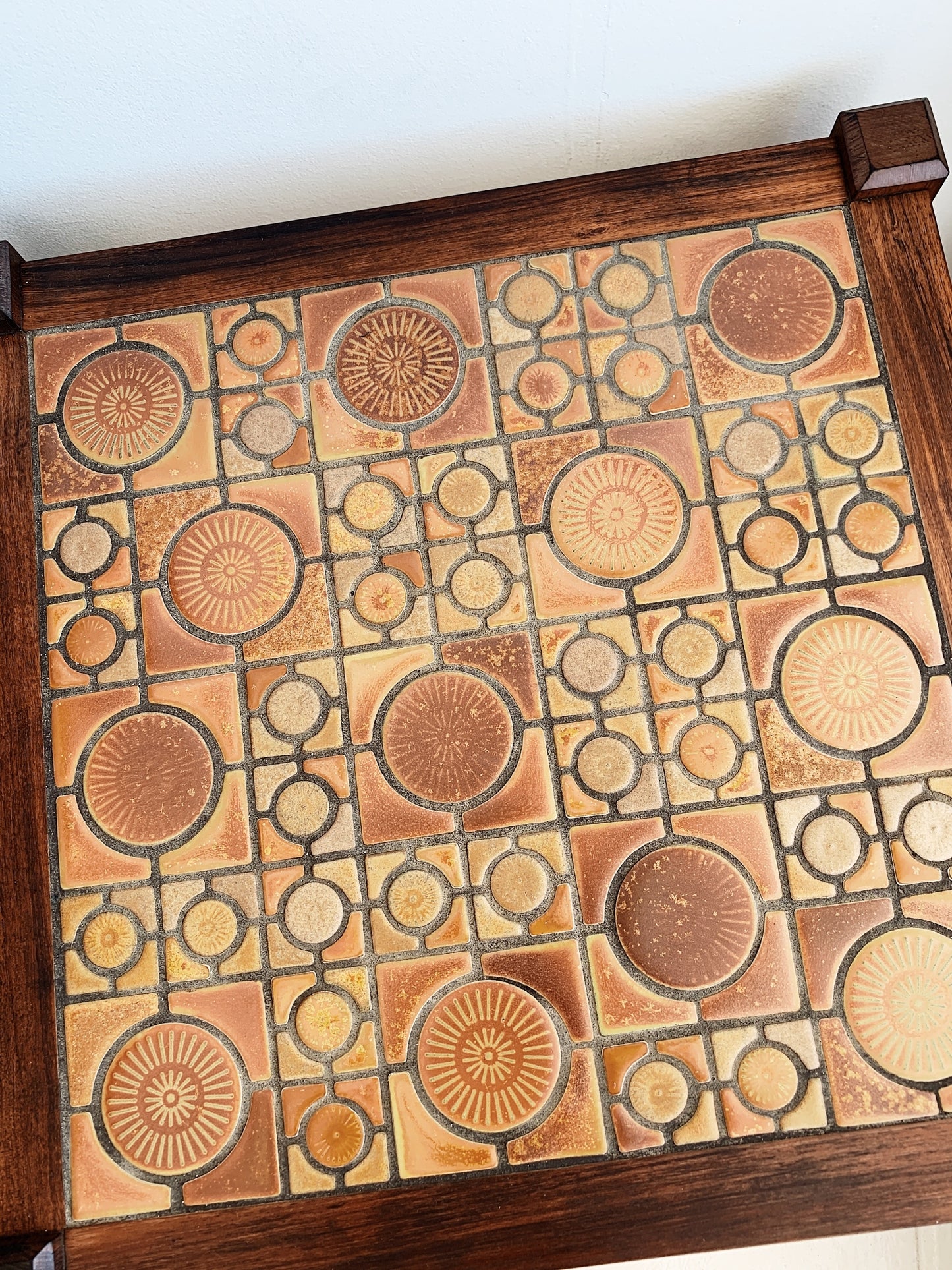 Vintage Cookie Tile-top Coffee Table