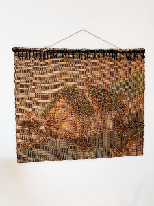 Vintage Country Cottage Wall Hanging