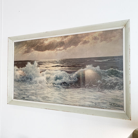Vintage Edouard Mandon Glistering Seascape Print