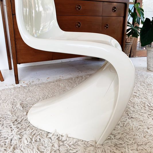 Vintage Fibreglass Verner Panton Style Chair
