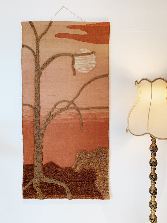 Vintage Forever Sunset Jute Wall Hanging