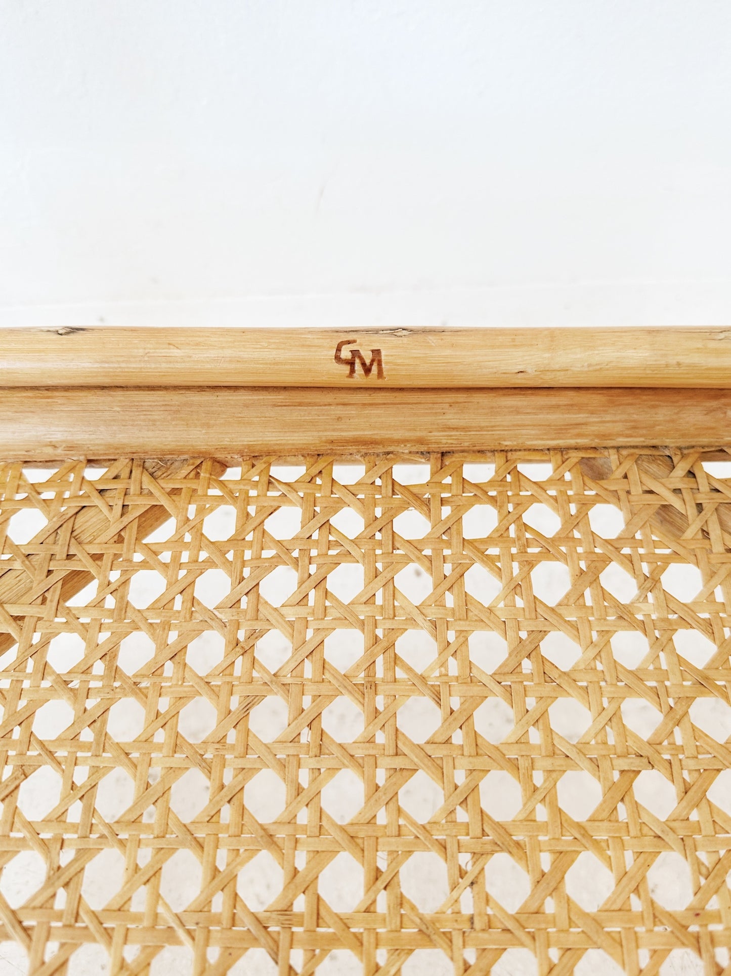 Vintage Garry Masters Cane & Rattan Side Tables