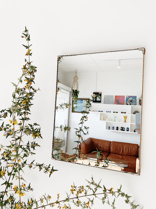 Vintage Gold Braid Trim Mirror