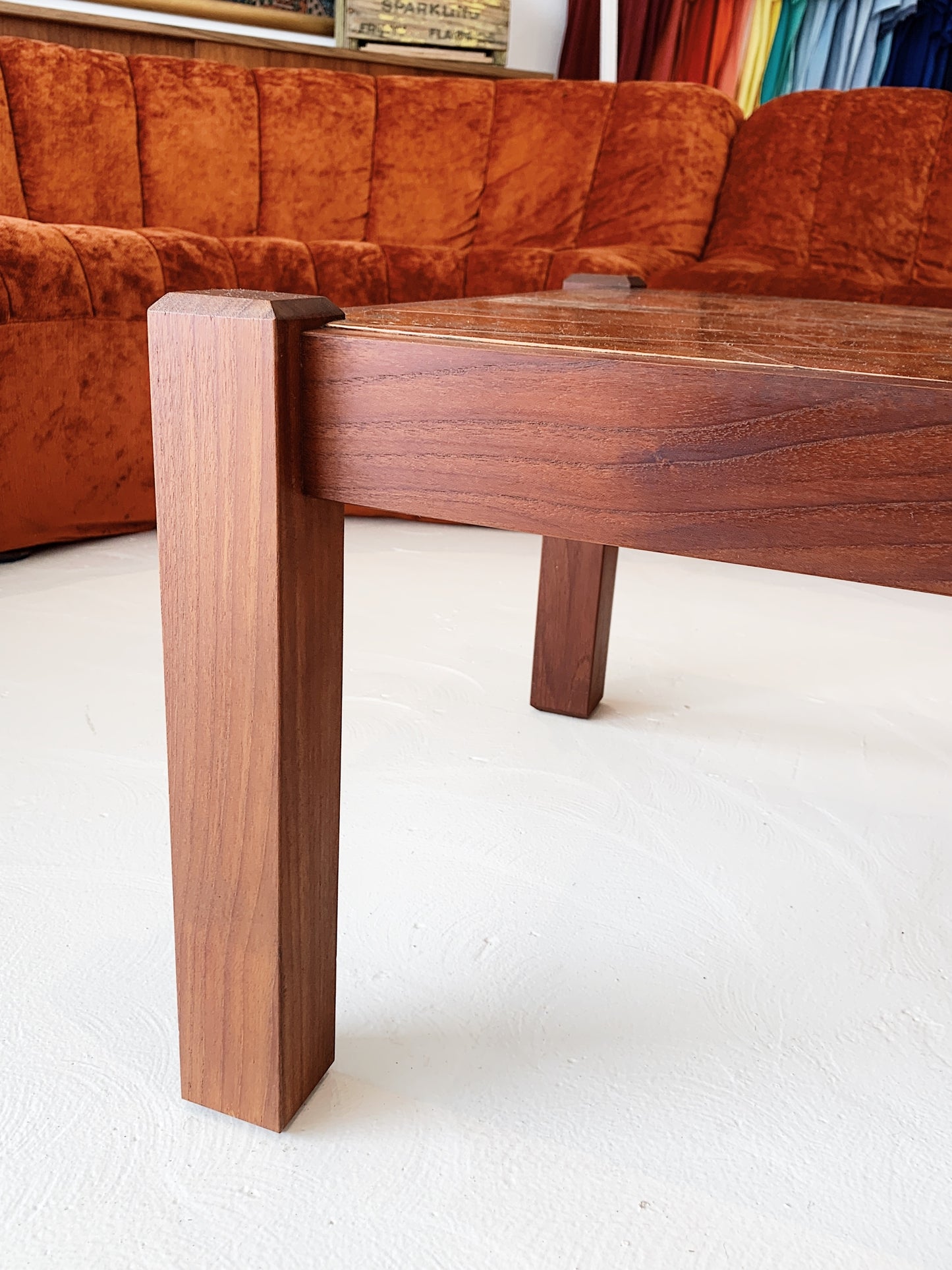 Vintage Hand-chased Copper Sunrise Coffee Table