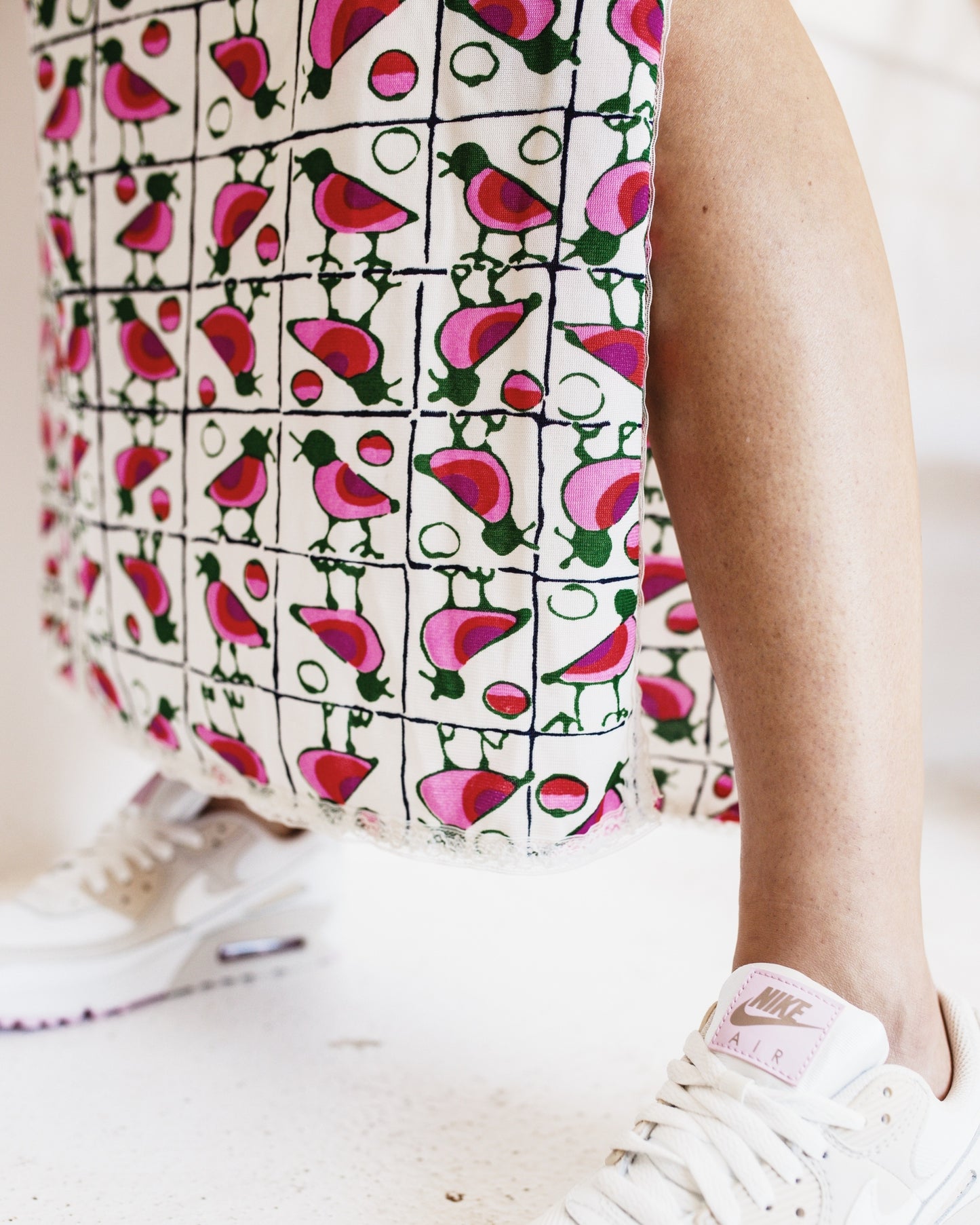 Vintage Handmade Little Birdie Tube Dress