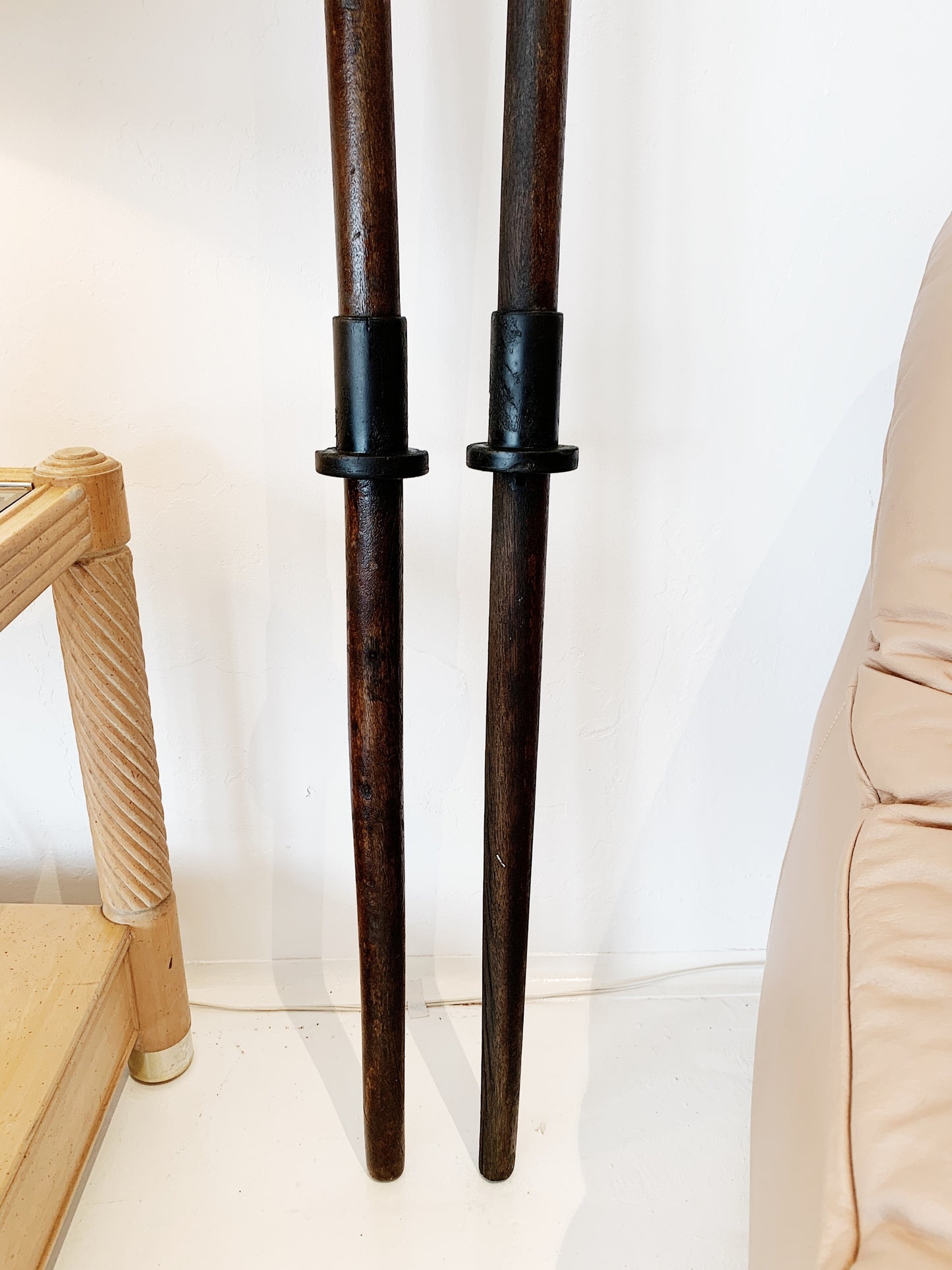 Vintage Hardwood Square Blade Rowing Oars
