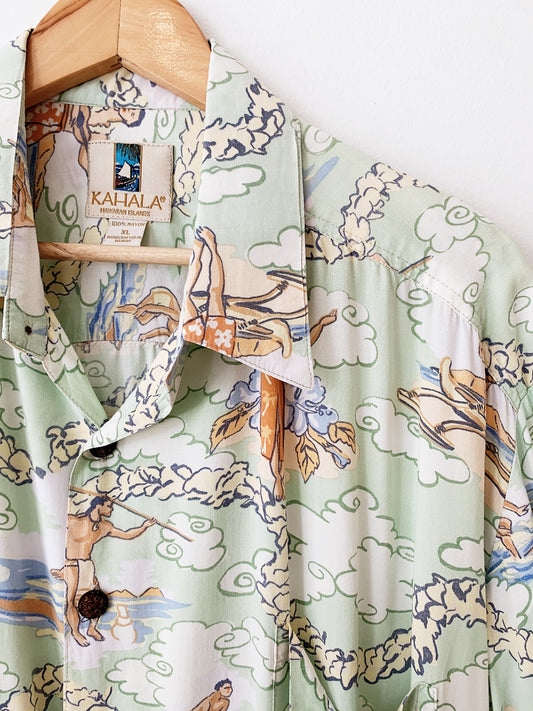 Vintage Kahala Surfers Aloha Shirt