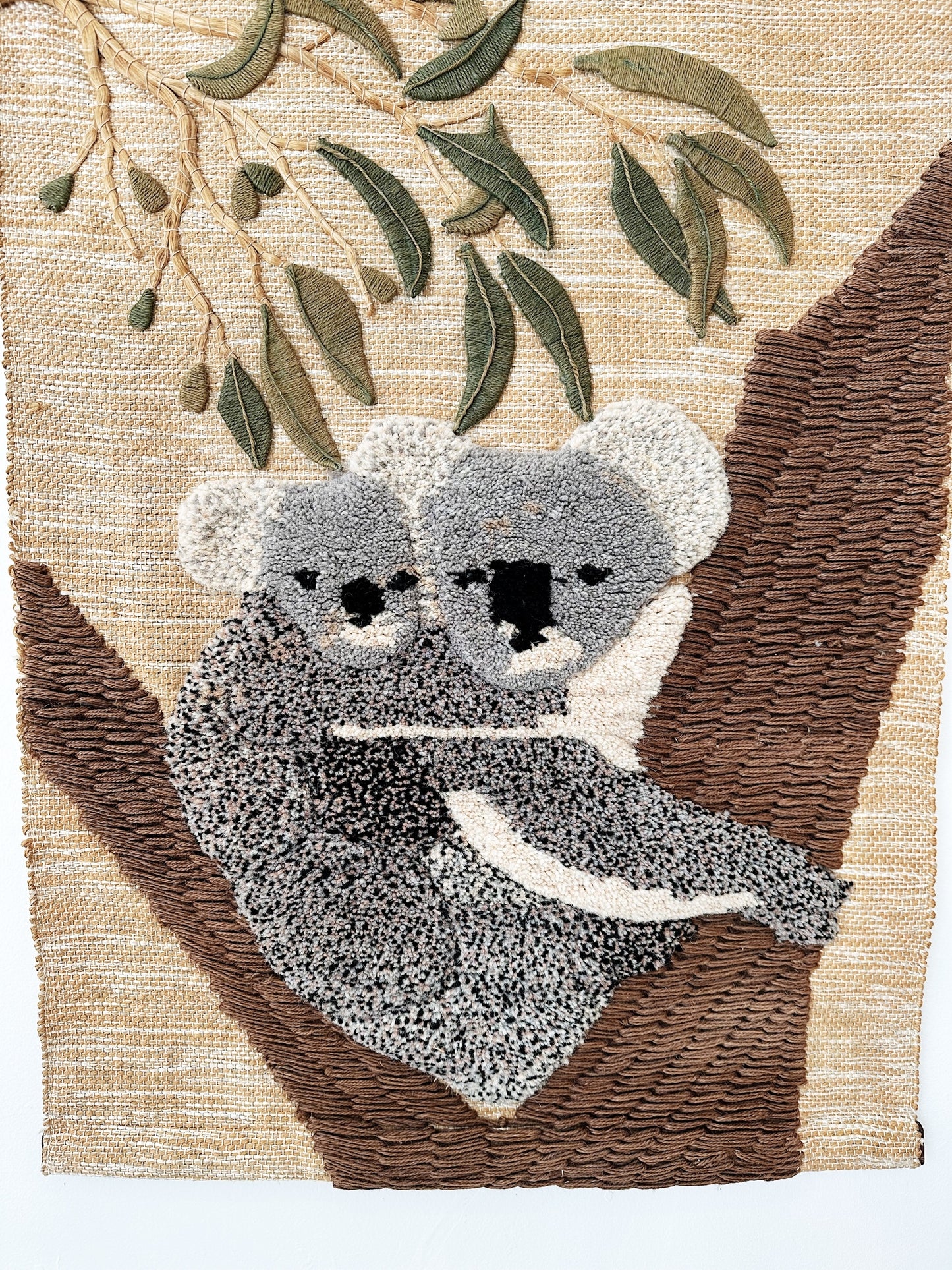 Vintage Koala Bear & Koko Baby Wall Hanging