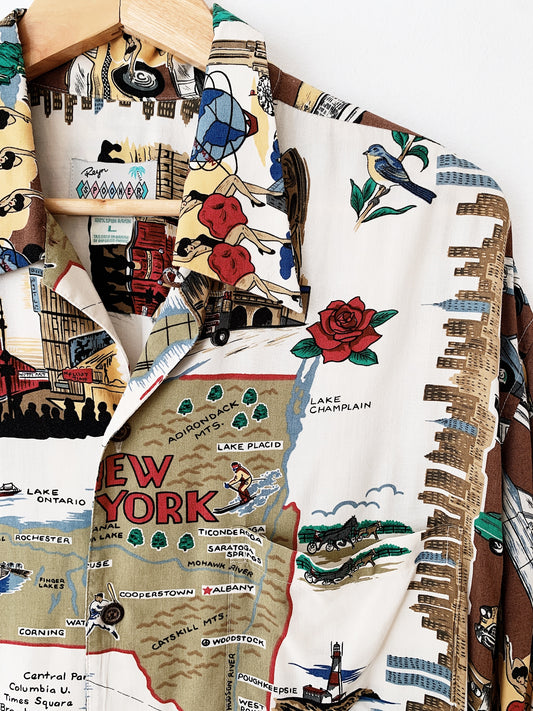 Vintage Reyn Spooner New York State Aloha Shirt