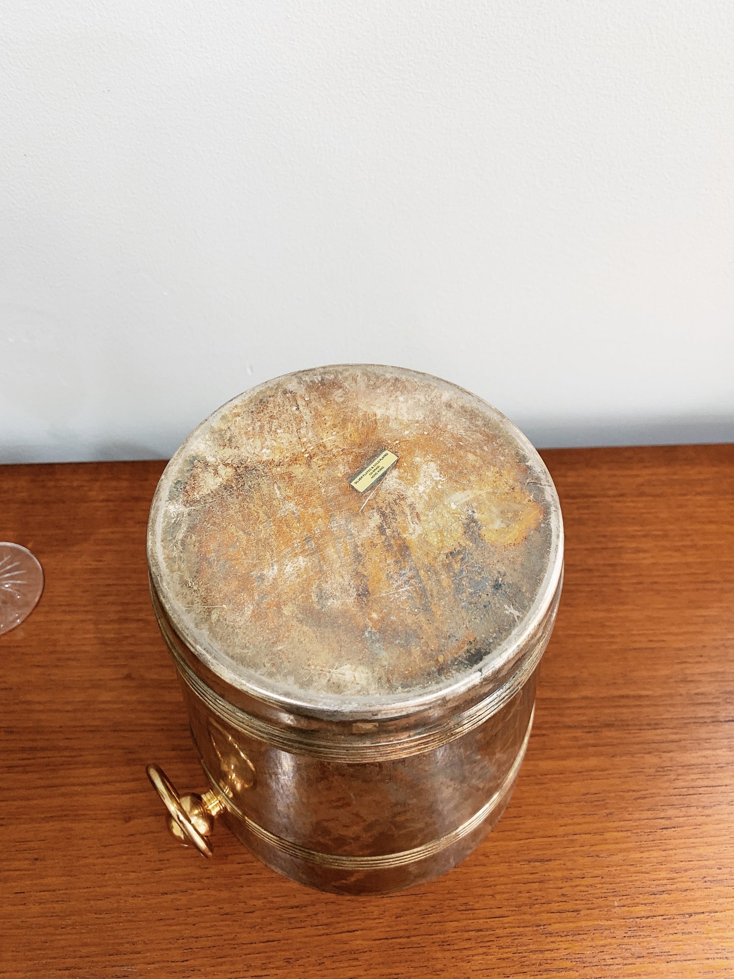 Silver & Gold Plated Brass Champagne Ice Bucket