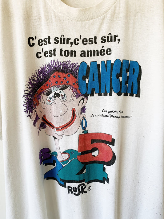 Vintage Rusk Cartoon French Fortune Teller Tee