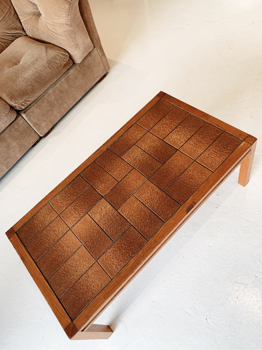 Vintage Tile-top Coffee Table