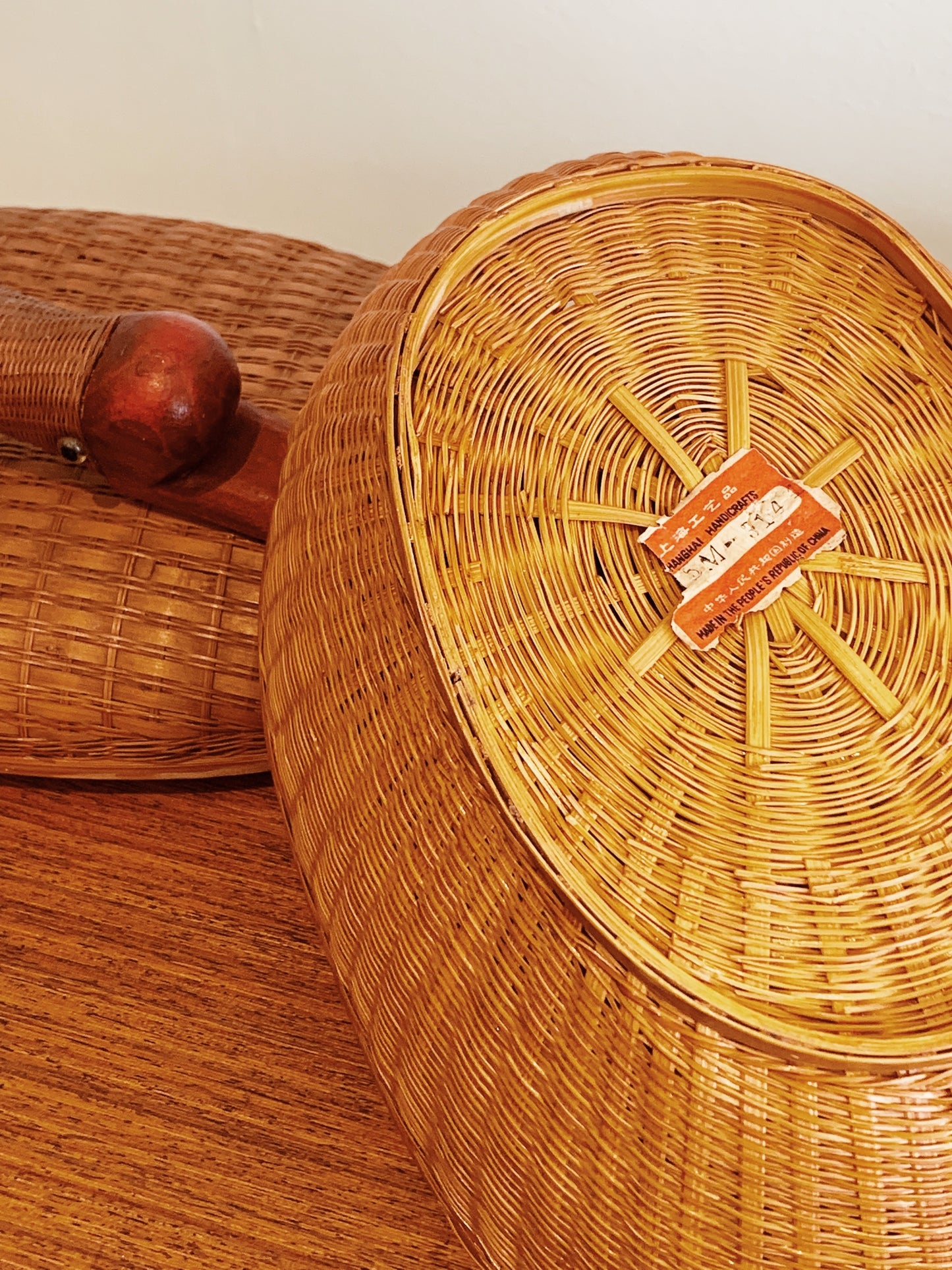 Vintage Wicker "Basket Case" Ducks (set of three)