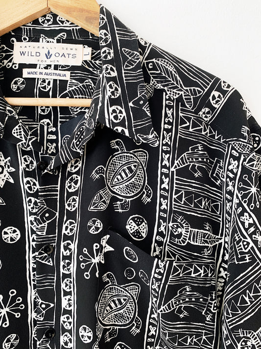 Vintage Wild Oats Sea Life Aloha Shirt