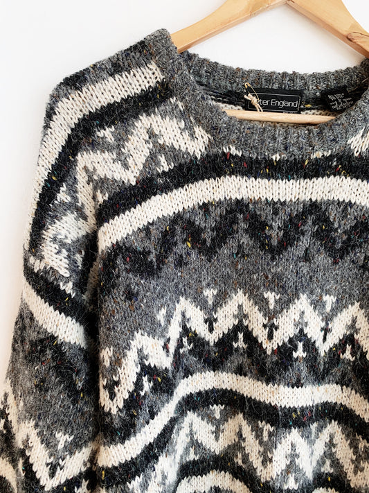 Vintage Wool Blend World Knit