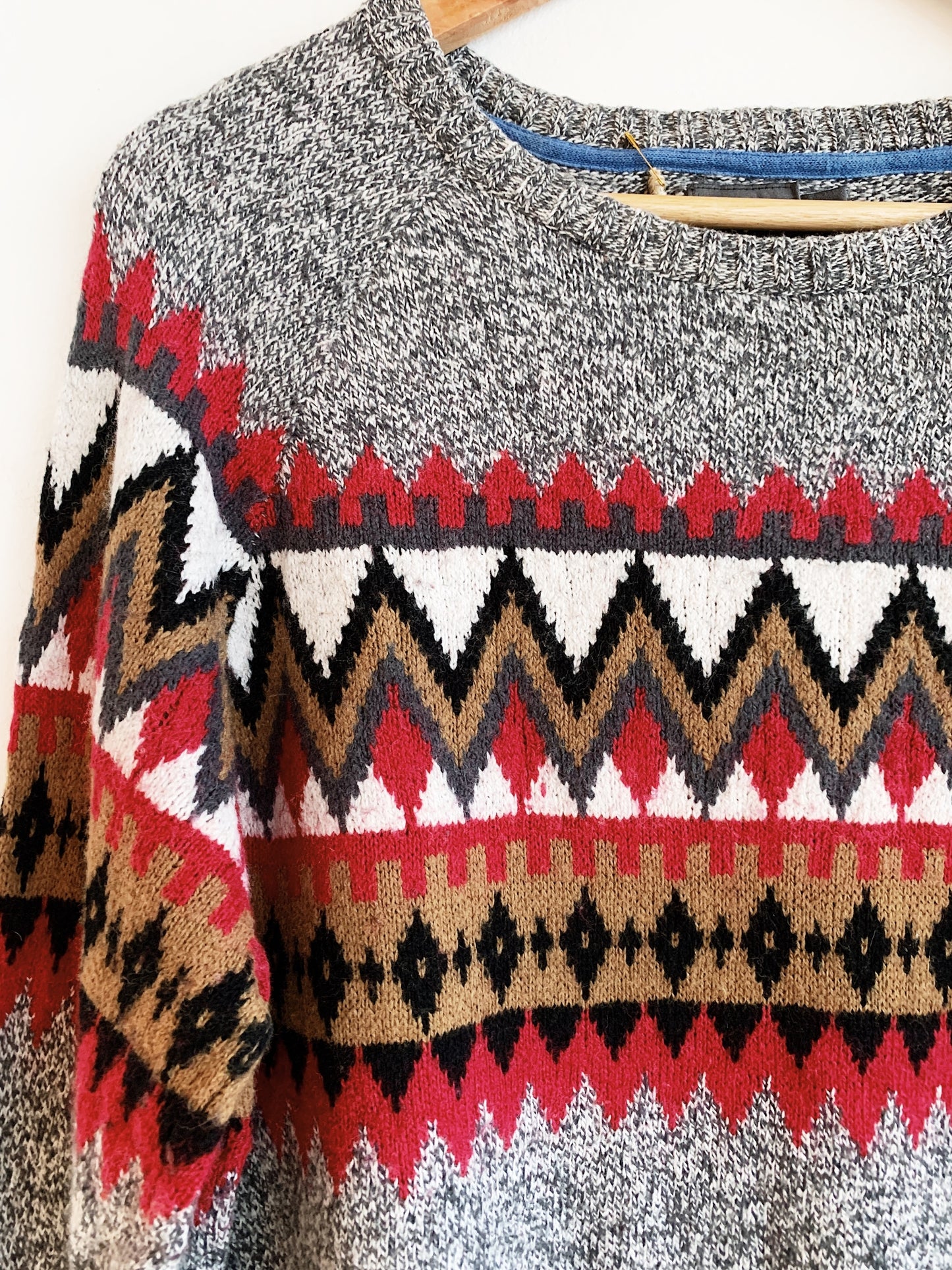 Vintage Wool Blend World Knit