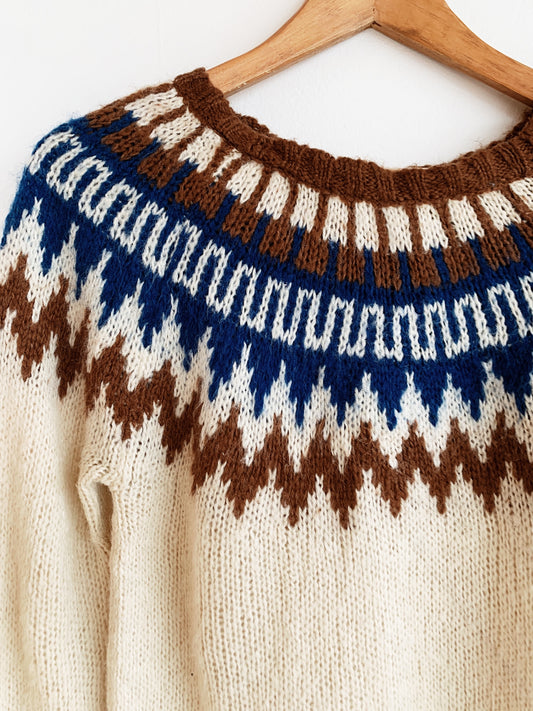 Vintage Wool Blend World Knit