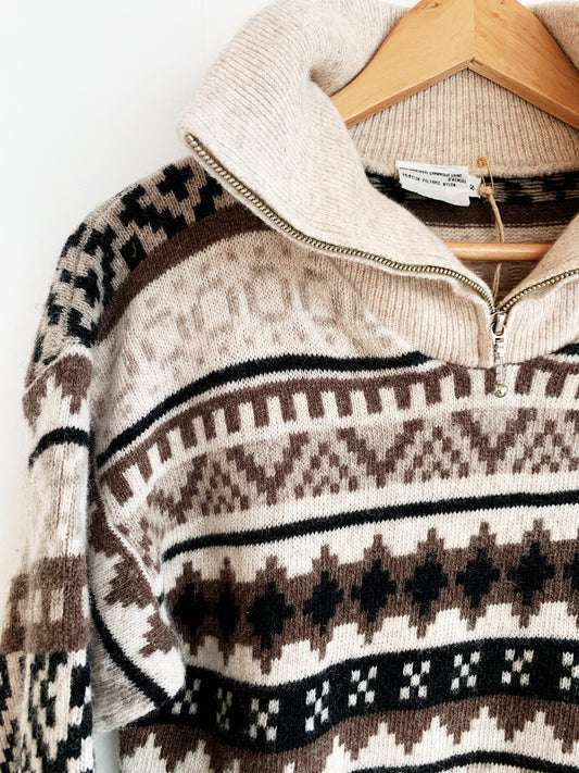 Vintage Wool Blend World Knit
