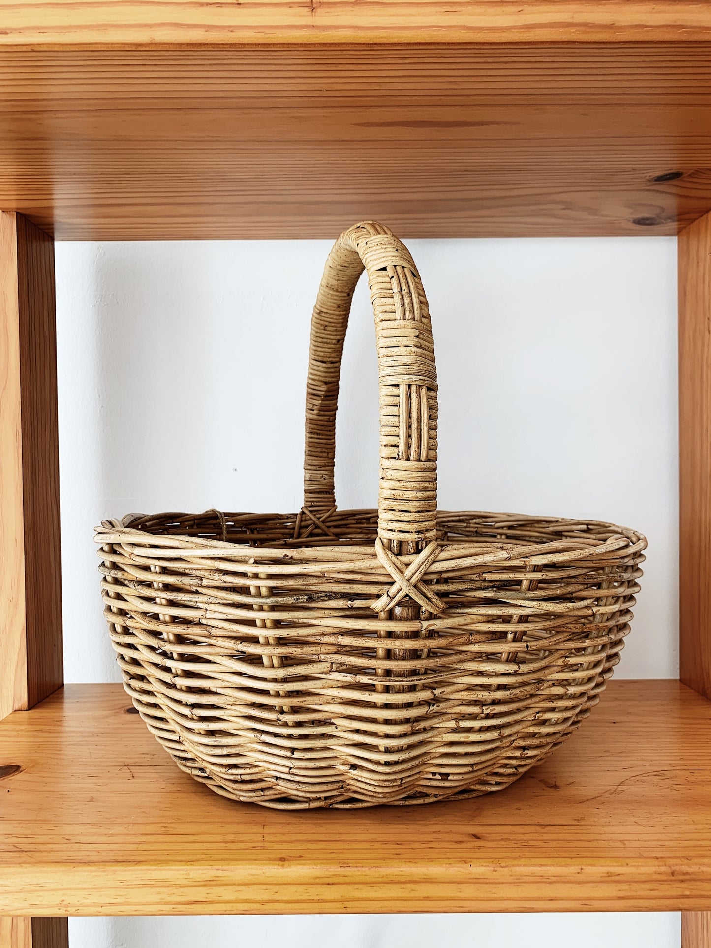Vintage Cane Basket
