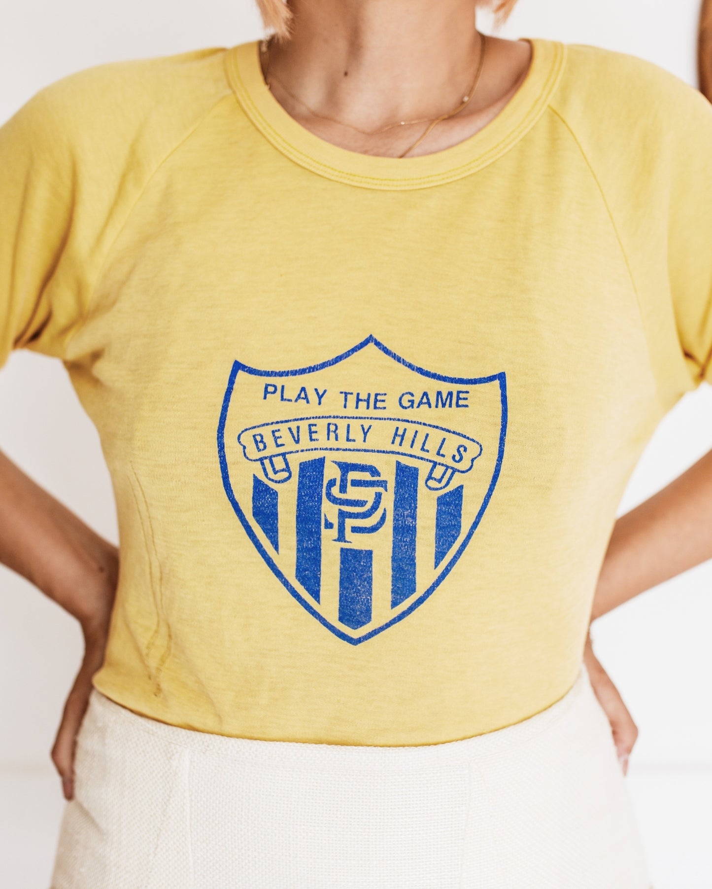 Vintage "Play The Game Beverly Hills" Raglan Tee