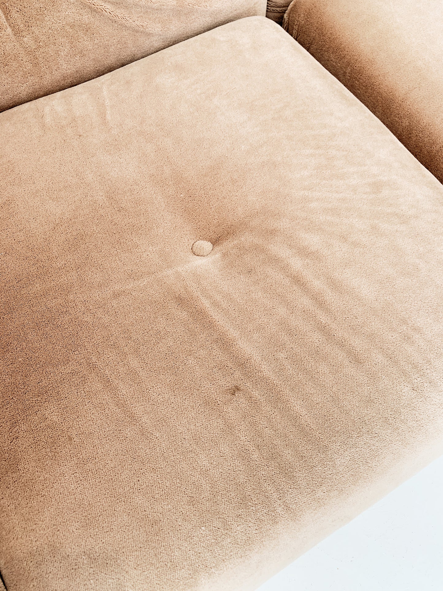 Post & Rail Caramel Velour Modular Lounge