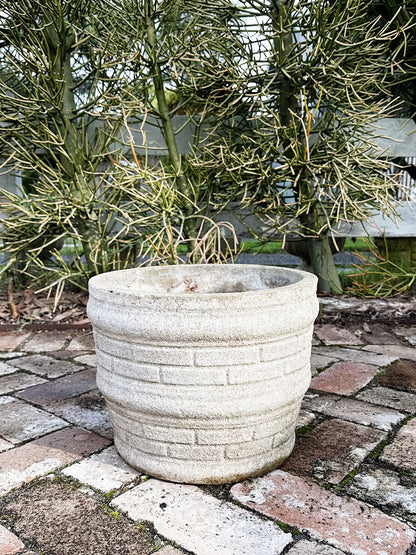 50s 60s Vintage Mid Century Concrete Pot