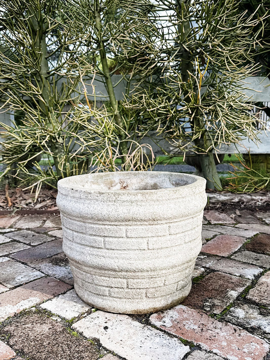 50s 60s Vintage Mid Century Concrete Pot