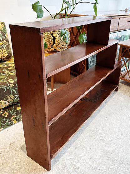 60s 70s Vintage Handmade Step Bookshelf