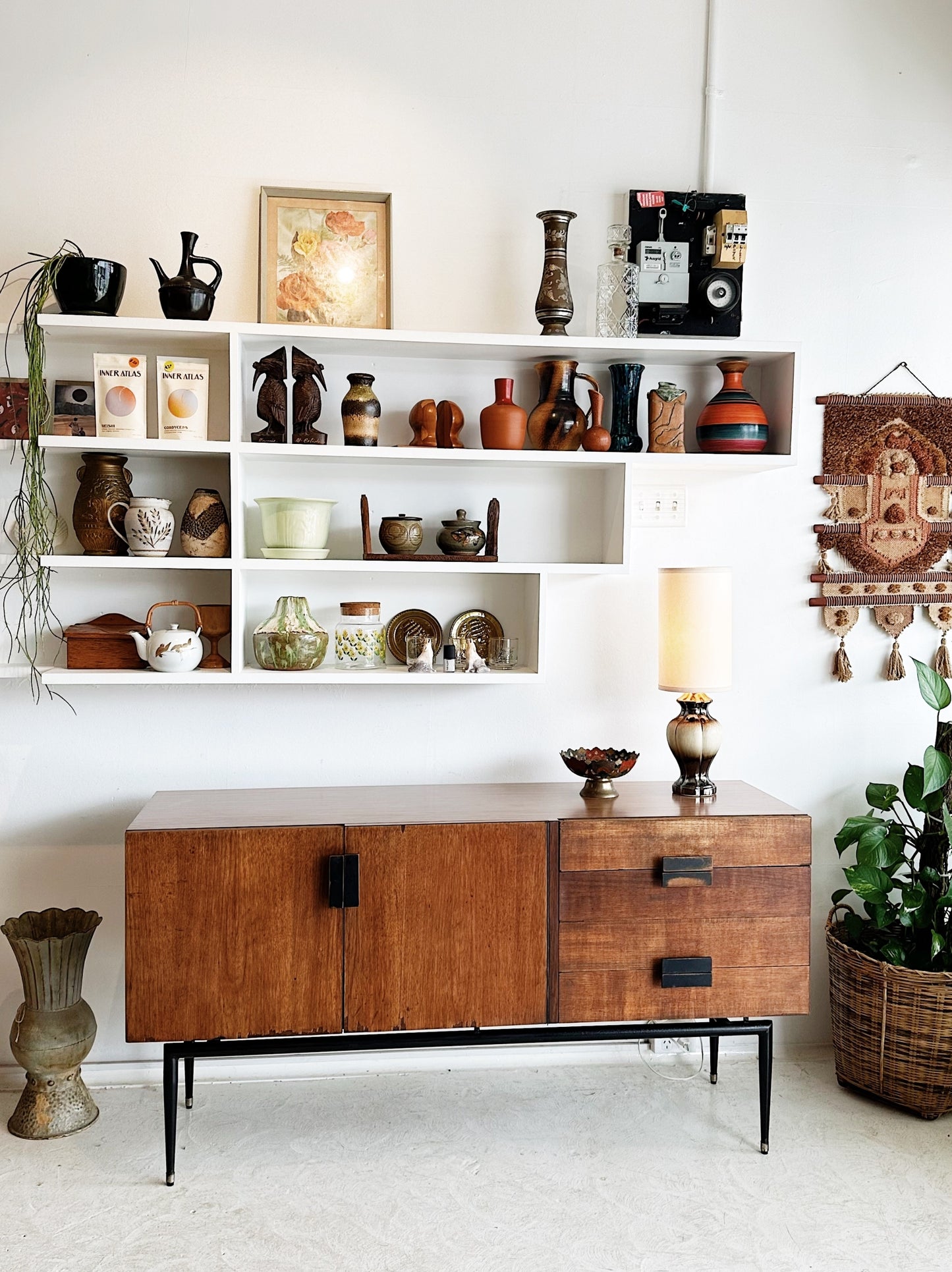 60s Vintage Beautifully Worn In Fine Line Sideboard