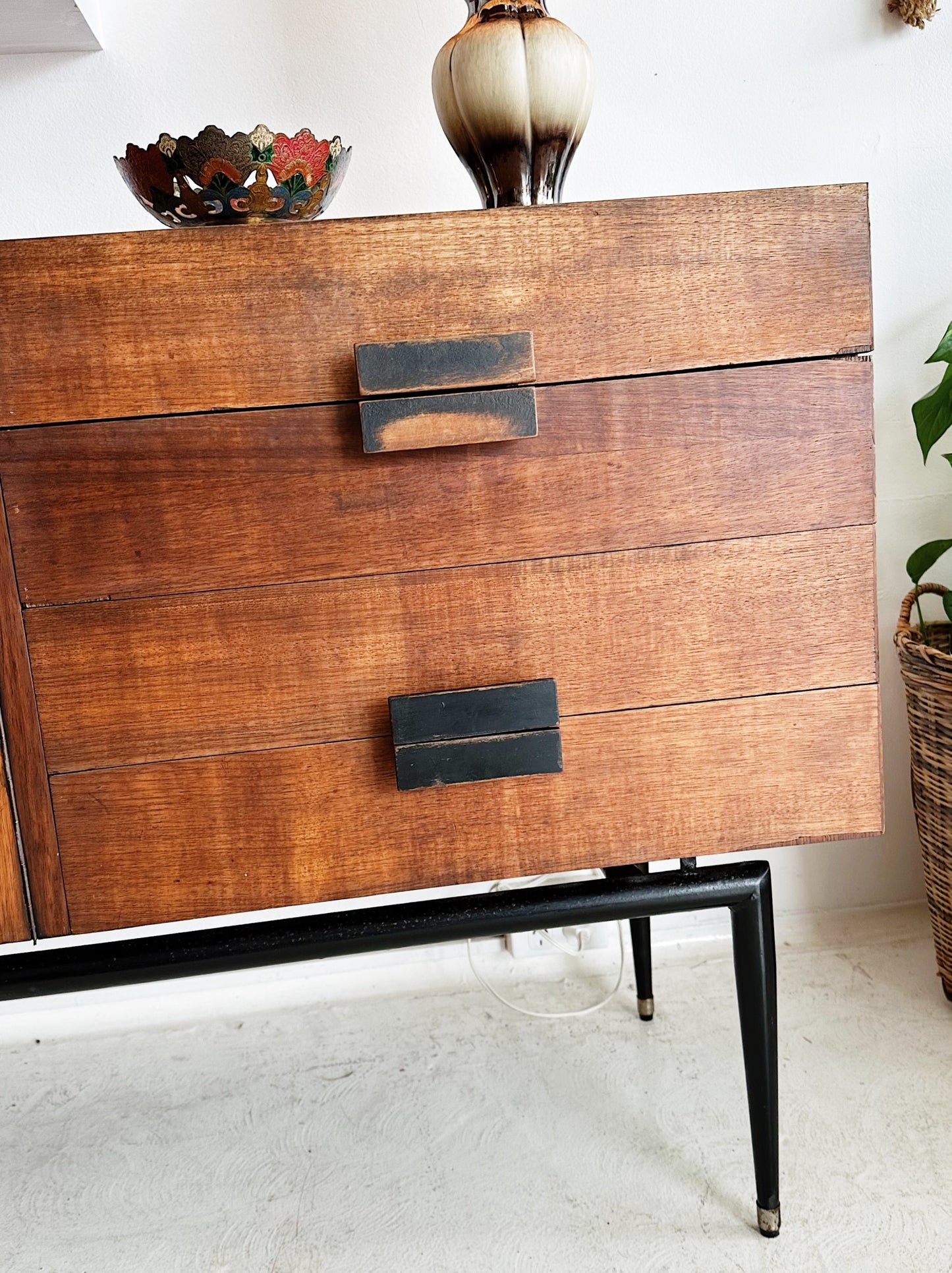 60s Vintage Beautifully Worn In Fine Line Sideboard