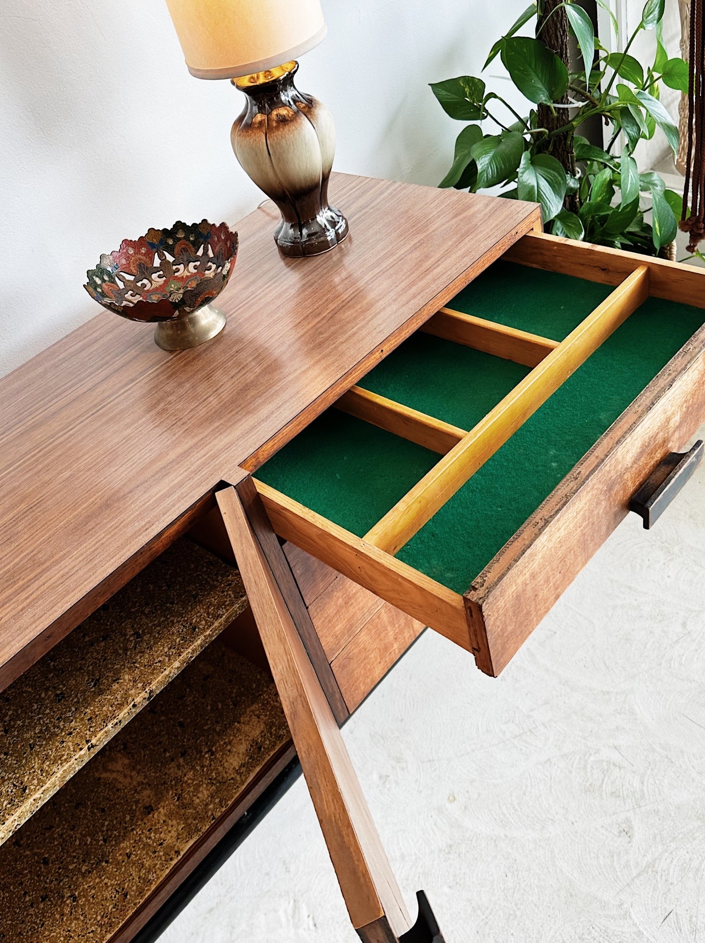 60s Vintage Beautifully Worn In Fine Line Sideboard