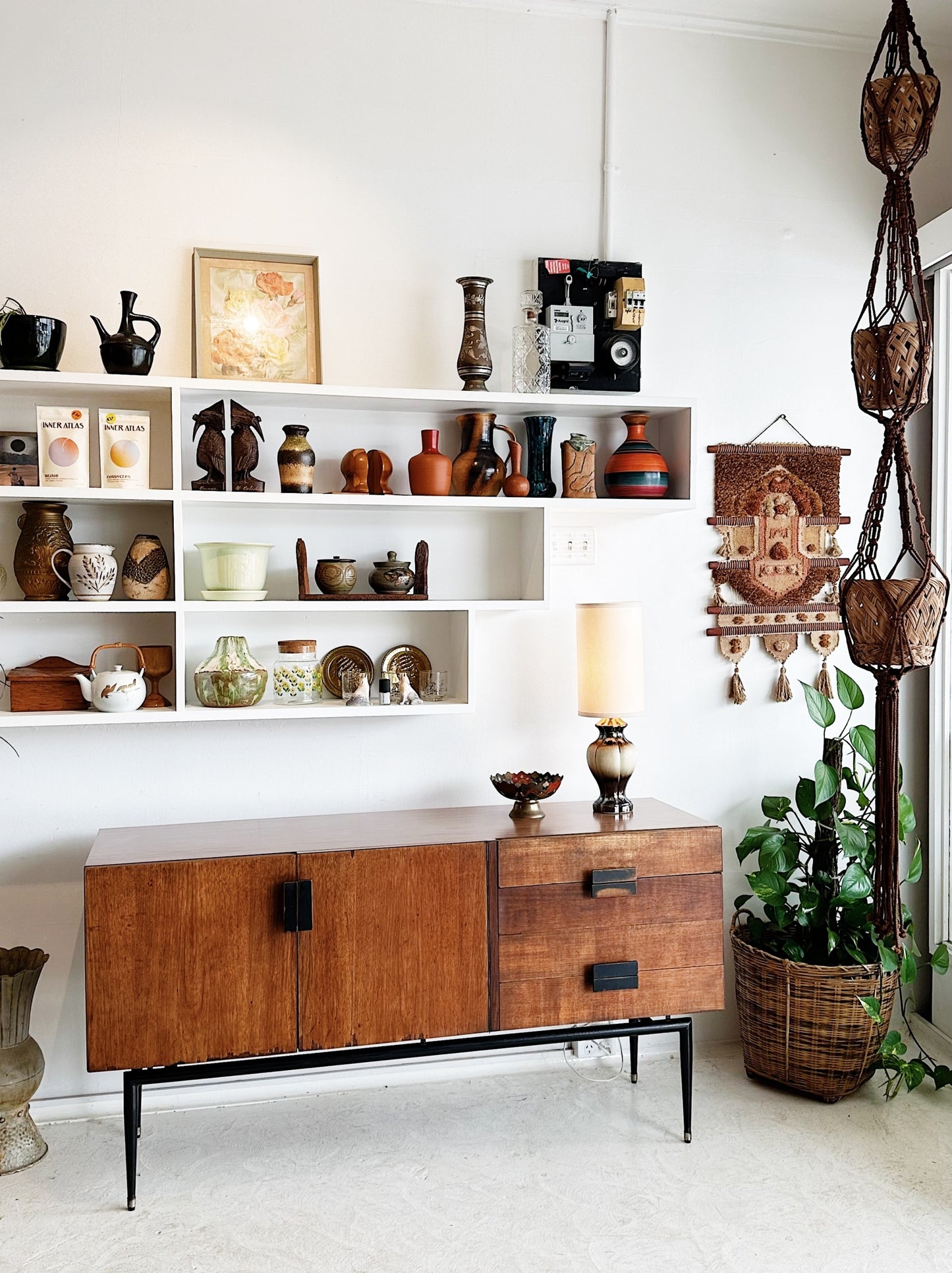 60s Vintage Beautifully Worn In Fine Line Sideboard